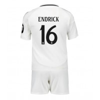 Real Madrid Endrick #16 Hjemmedraktsett Barn 2024-25 Kortermet (+ Korte bukser)